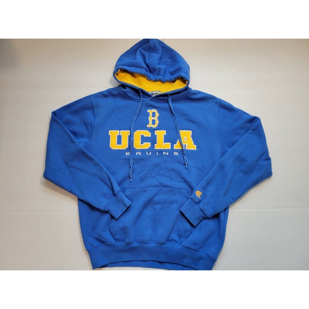 Men's Colosseum UCLA Bruins Blue Zone II Dual Blend Fleece Hoodie Embroidered Sm